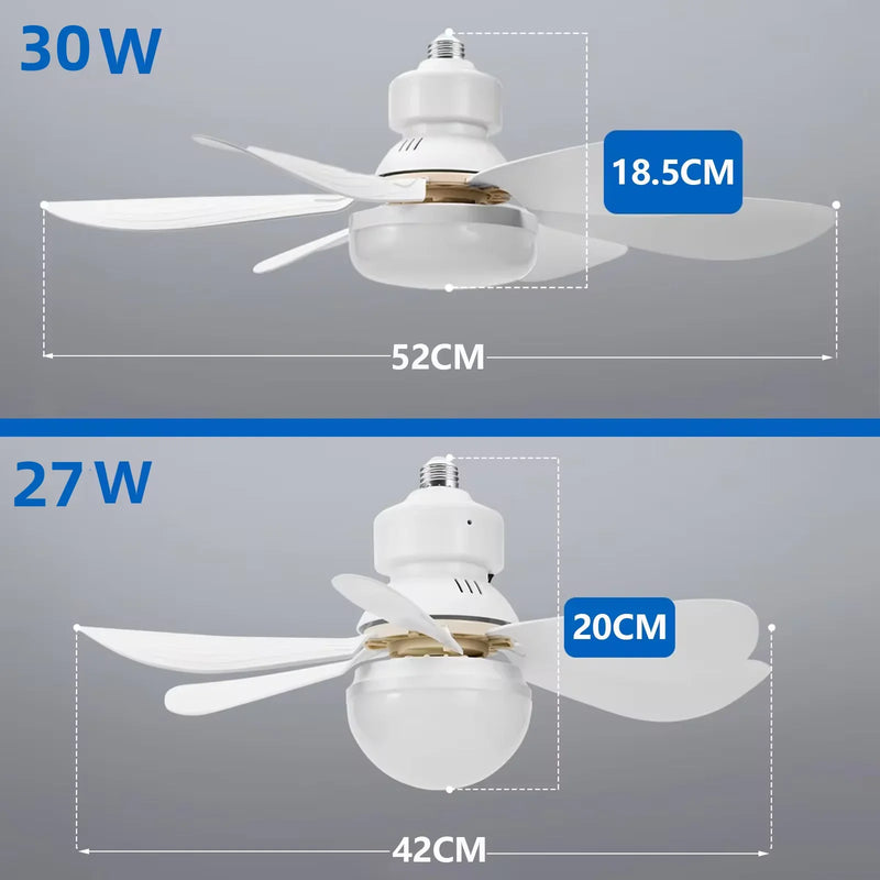 Modern LED Ceiling Fan Light with Remote Control