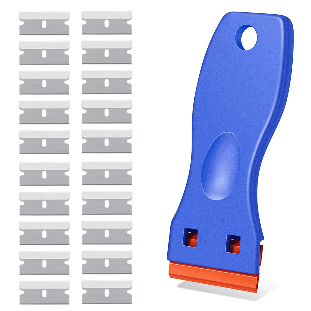 Plastic Razor Blade Scraper for Sticker & Label Removal
