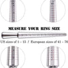 Metal Ring Sizer Mandrel with Stainless Steel Gauge Set
