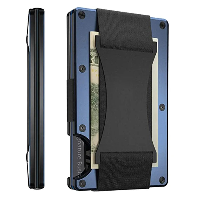 Slim RFID-Blocking Aluminum Wallet