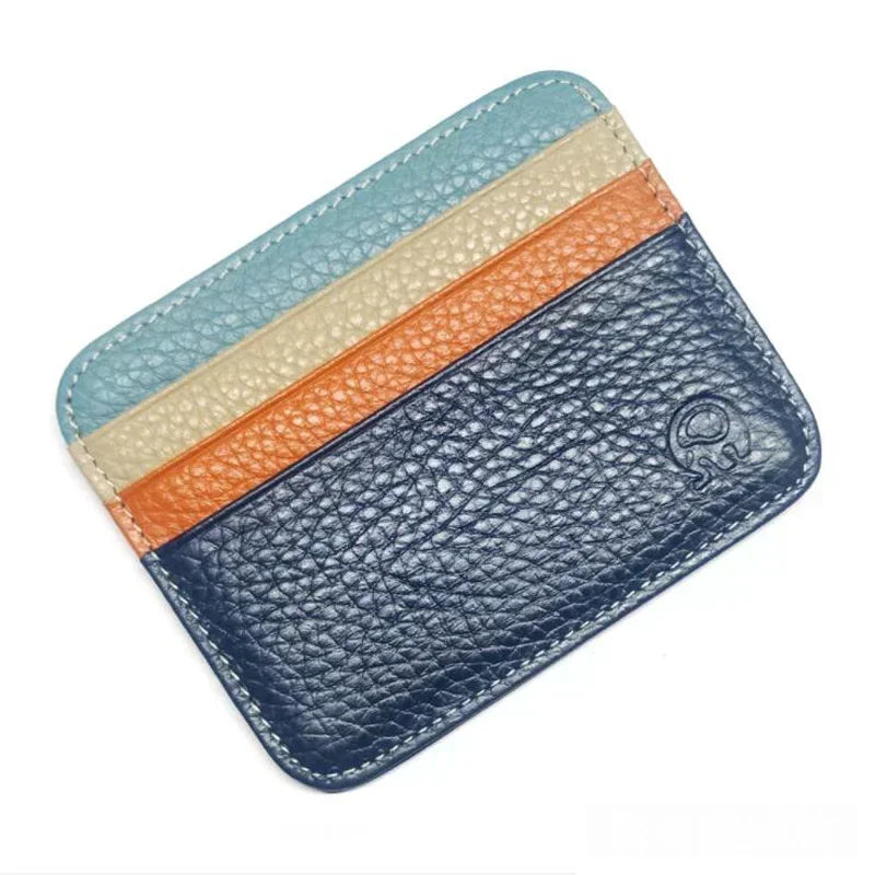 Slim Genuine Leather Card Holder Wallet