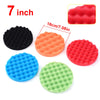 5-Piece Foam Waffle Polishing Pad Set for Car Detailing