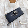 Skull Punk Style Long Wallet with RFID Protection