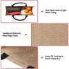 Vintage Jute Shopping Tote Bag with Waterproof Lining