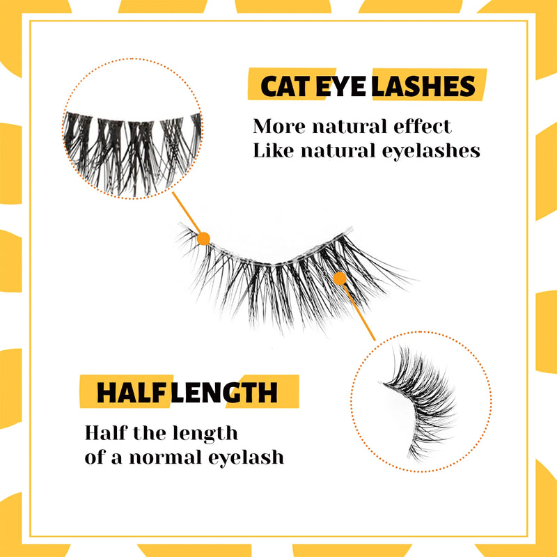 Natural Wispy Half-Strip False Eyelashes