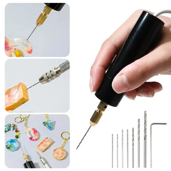 Mini Electric Drill for Jewelry Making & Precision Crafting