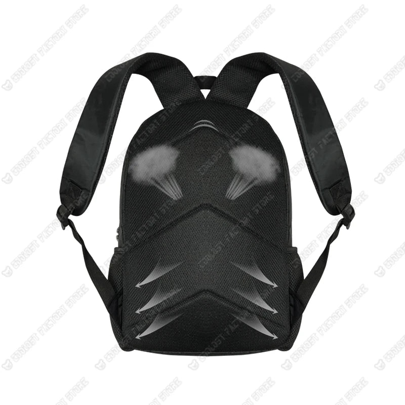 Schwarzer Unisex-Taktikrucksack für Reisen und den täglichen Gebrauch.
