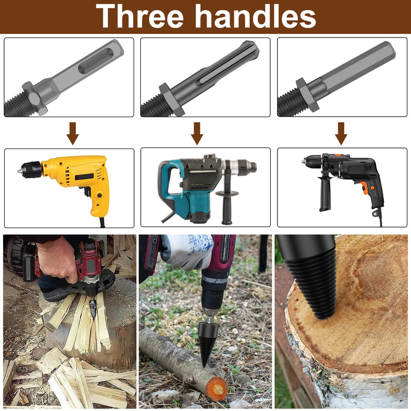 High-Carbon Steel Wood Log Splitter Drill Bit