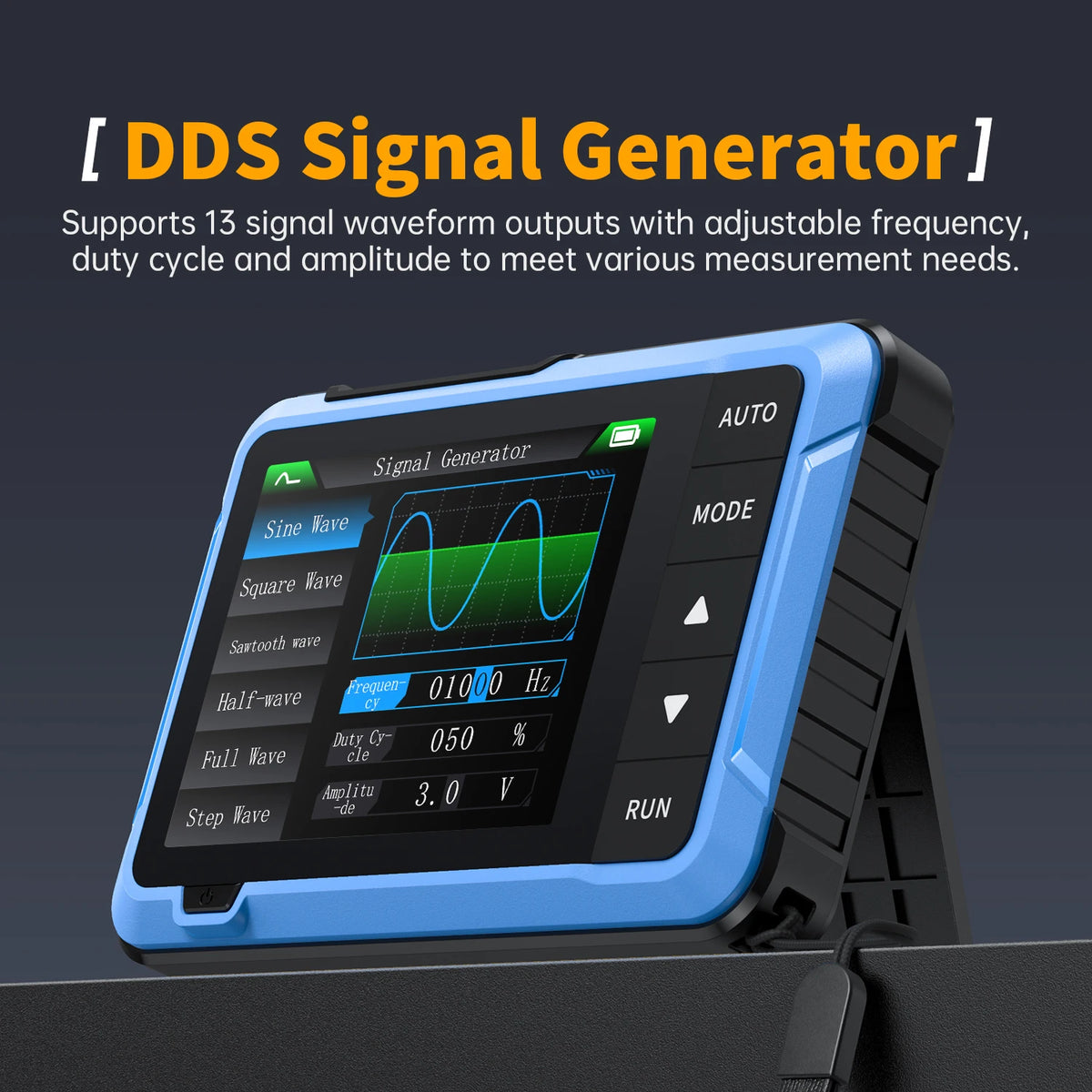 Handheld Digital Oscilloscope with Built-in Signal Generator