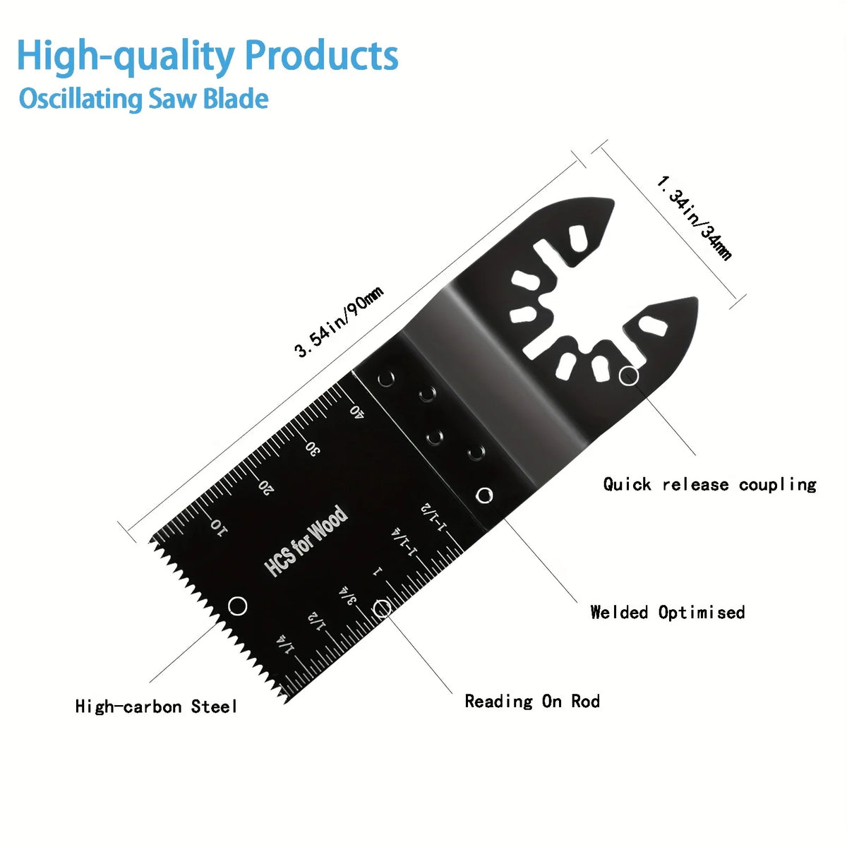 Metal Oscillating Saw Blades for Plastic and Wood Cutting