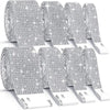 Rolls of silver crystal rhinestone ribbon stickers for DIY decoration