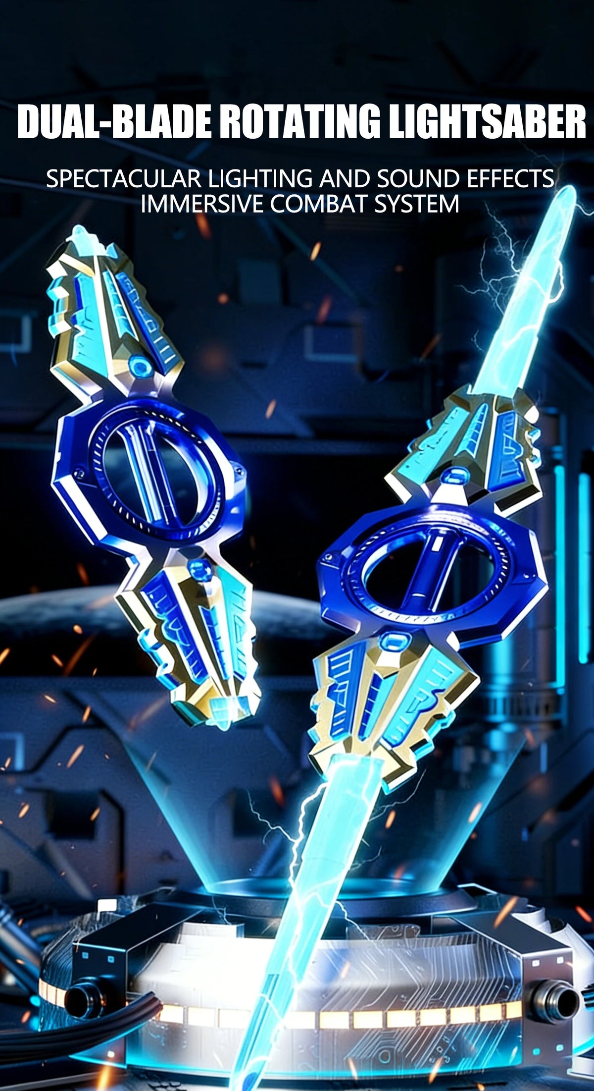 LED Light-Up Sound Sword with Multi-Color Effects