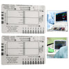 ECG Interpretation 7-Step Reference Card Ruler