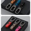 Handcrafted Leather Keychain with Zinc Alloy Ring
