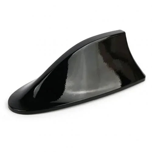 Black shark fin car antenna with FM/AM signal enhancement