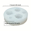 5-Piece Silicone Rose Mold Set for Polymer Clay, Soap & Candle Making