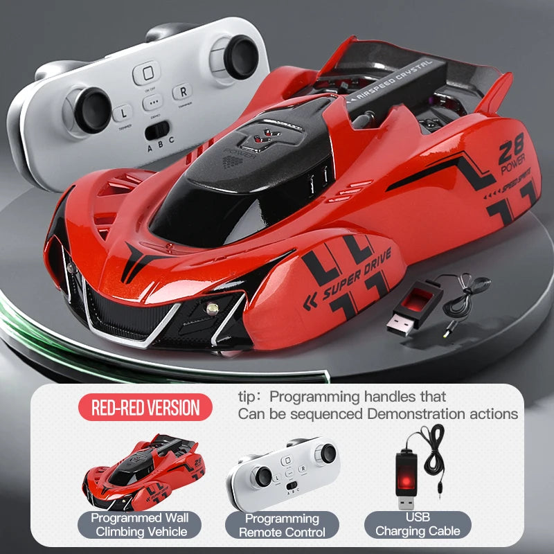 Infrared Remote Control Wall-Climbing Car – Four-Wheel Drive Toy for Kids