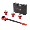 3-Piece Manual Ratchet Pipe Threader Kit with Carrying Case