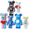 A collection of mini angry bear LED building blocks in various colors and styles.