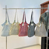 Hand-Knitted Cotton Tote Bag