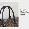 Large Capacity Women's Travel Duffel Tote with Plaid Design