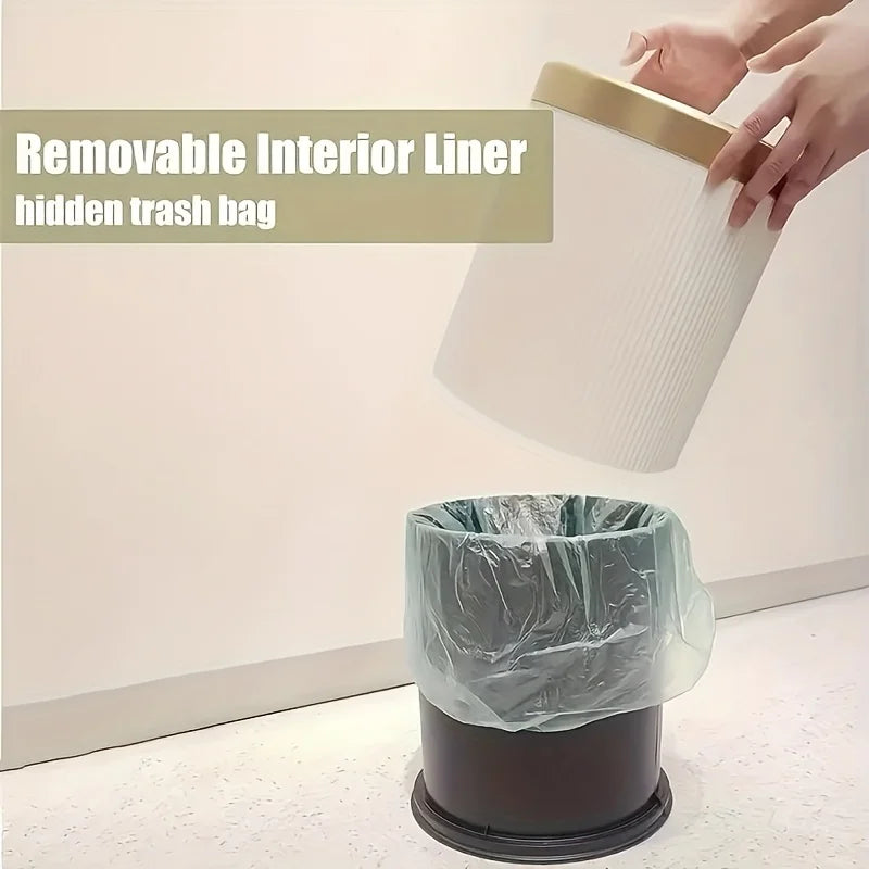 Step-On Trash Can with Lid – Durable Plastic Wastebasket for Home