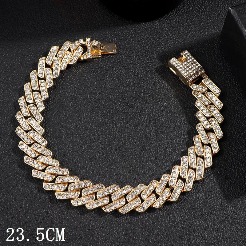 Iced-Out Cuban Link Anklet