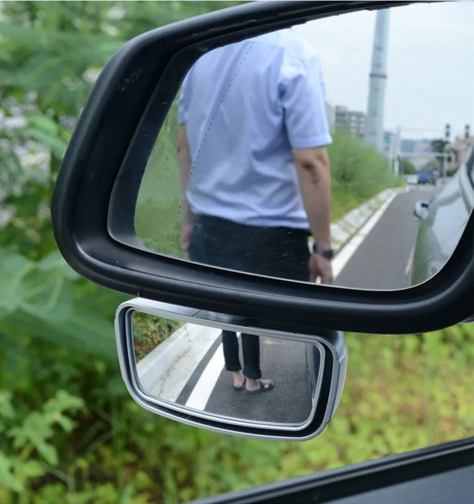 360-Degree Rotating Blind Spot Mirror for Cars