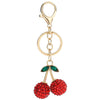 Crystal Cherry Keychain with Lobster Clasp