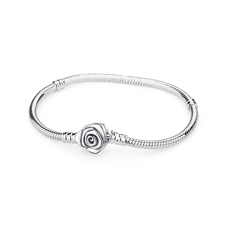 925 Sterling Silver Heart Charm Bracelet