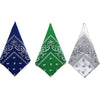 Paisley Bandana Square Scarf – 55cm Cotton Blend for Men and Women