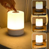 A table lamp with dimming controls is shown, displaying brightness levels of 40%, 60%, and 100%.