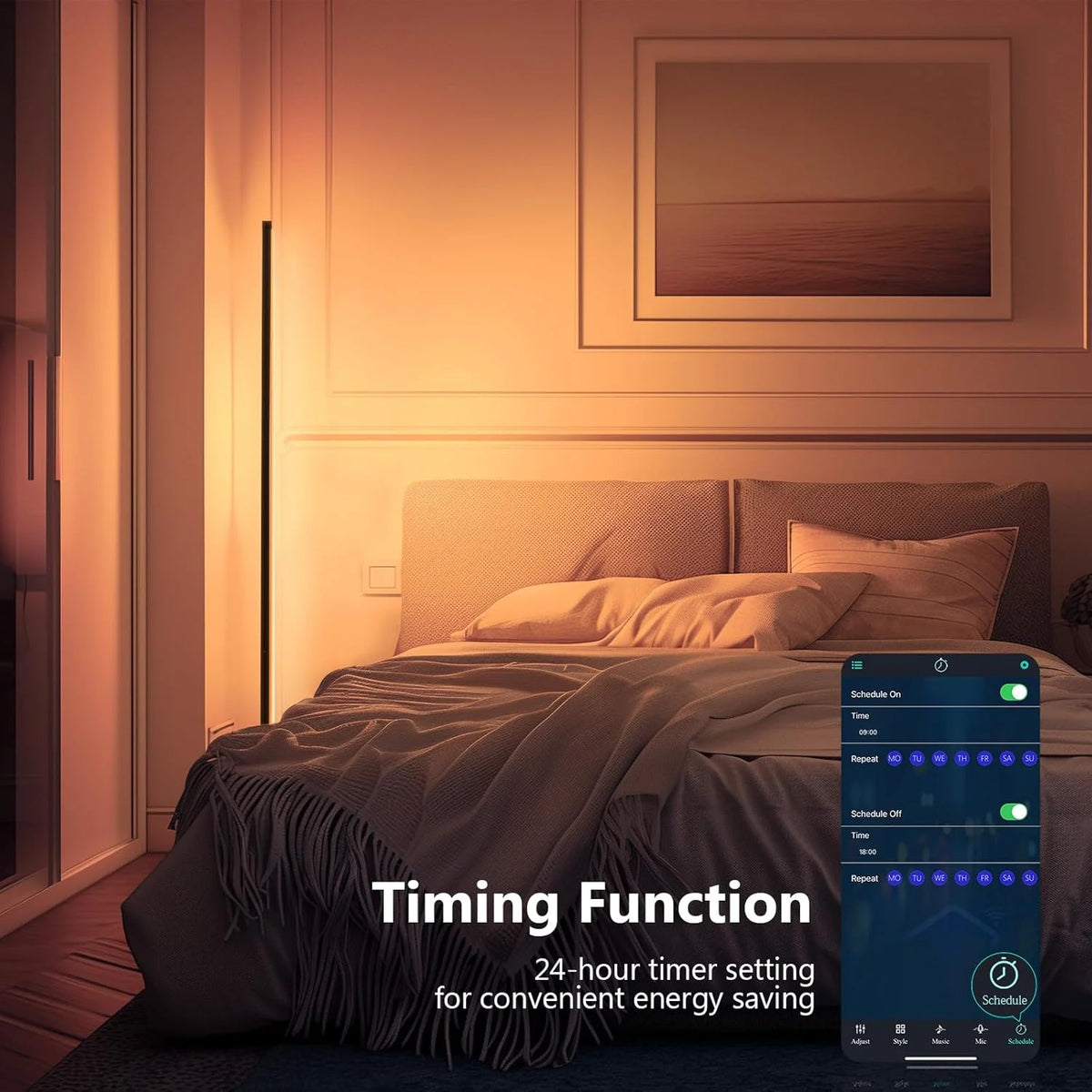 Smart RGB Corner Floor Lamp