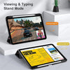 Premium Multi-Angle Stand Case for iPad with Pencil Holder