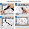 Adjustable Bed Sheet Holder Straps with Non-Slip Clips