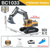 Die-cast metal YIGONG RC Car excavator with dump truck and 500mAh battery