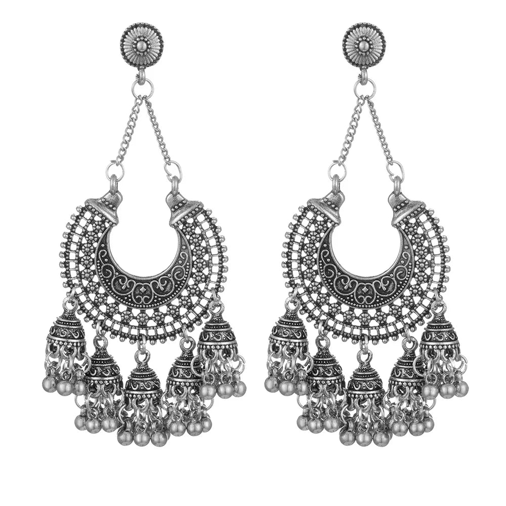 Vintage Geometric Drop Earrings
