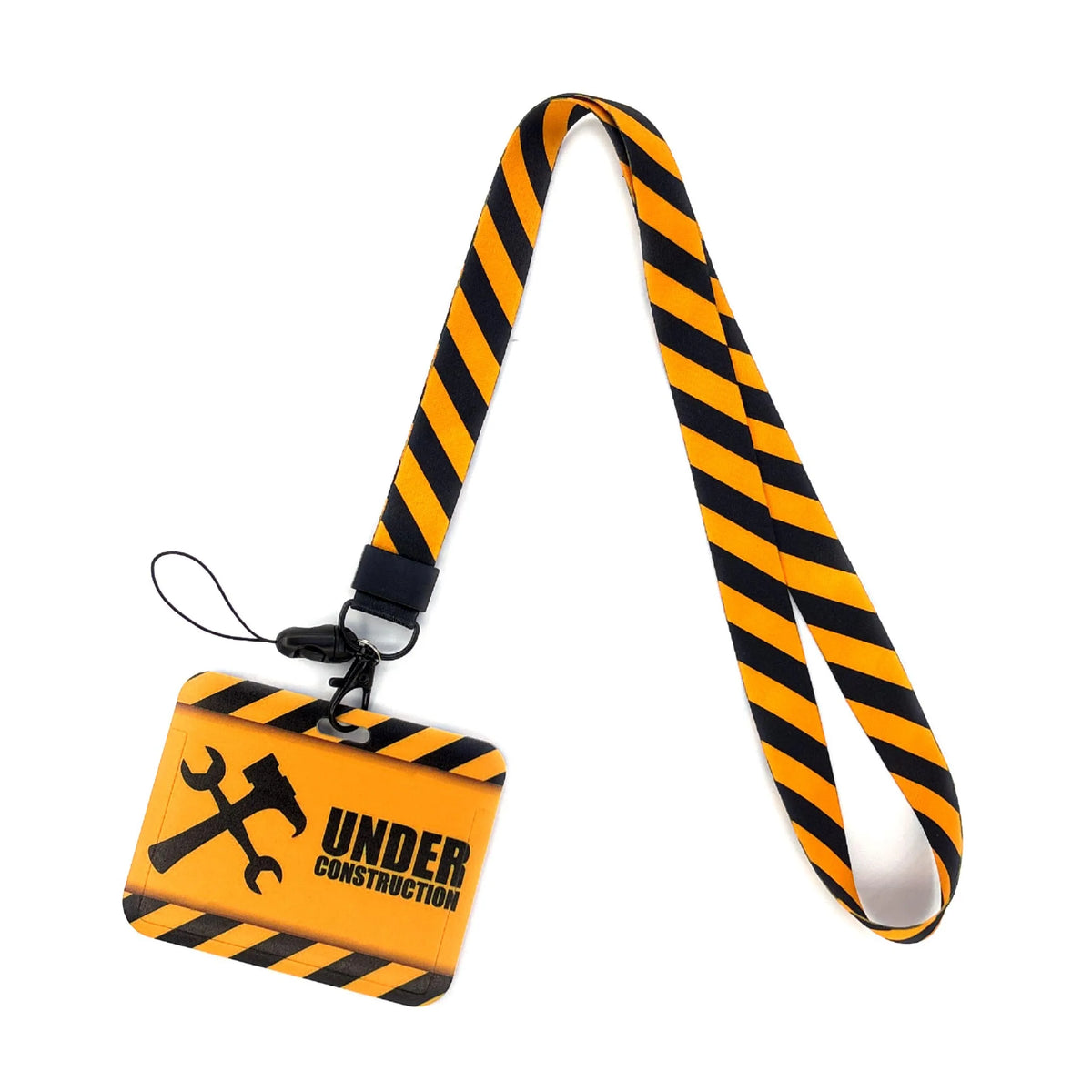 Retro Tape Design Lanyard with Card Holder