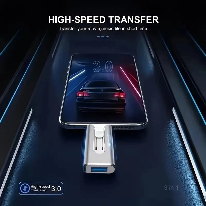 4-in-1 USB-C & Lightning Flash Drive