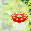 Comedero Decorativo para Colibríes con Diseño Floral y 8 Boquillas