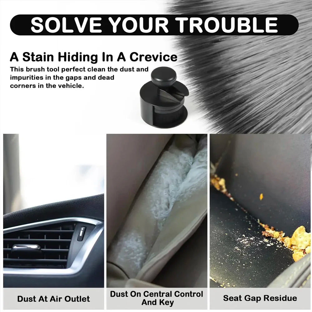 Soft Microfiber Detailing Brush for Tires, Wheels & Interior
