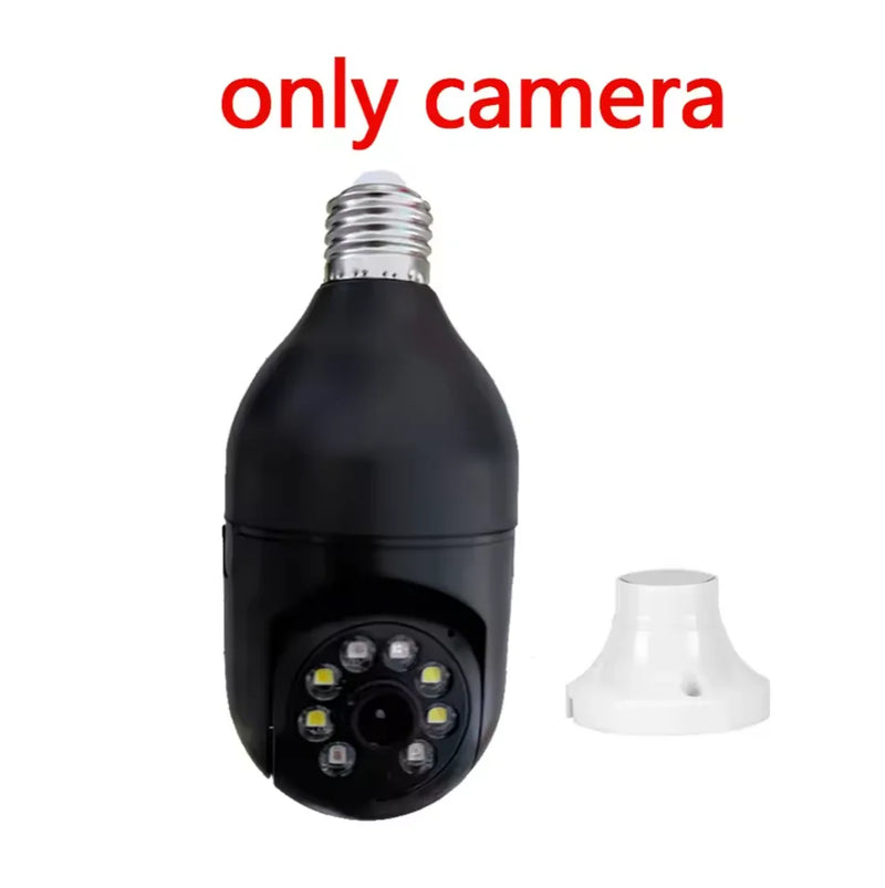Bombilla Inteligente E27 con Cámara de Seguridad y Vista 360°