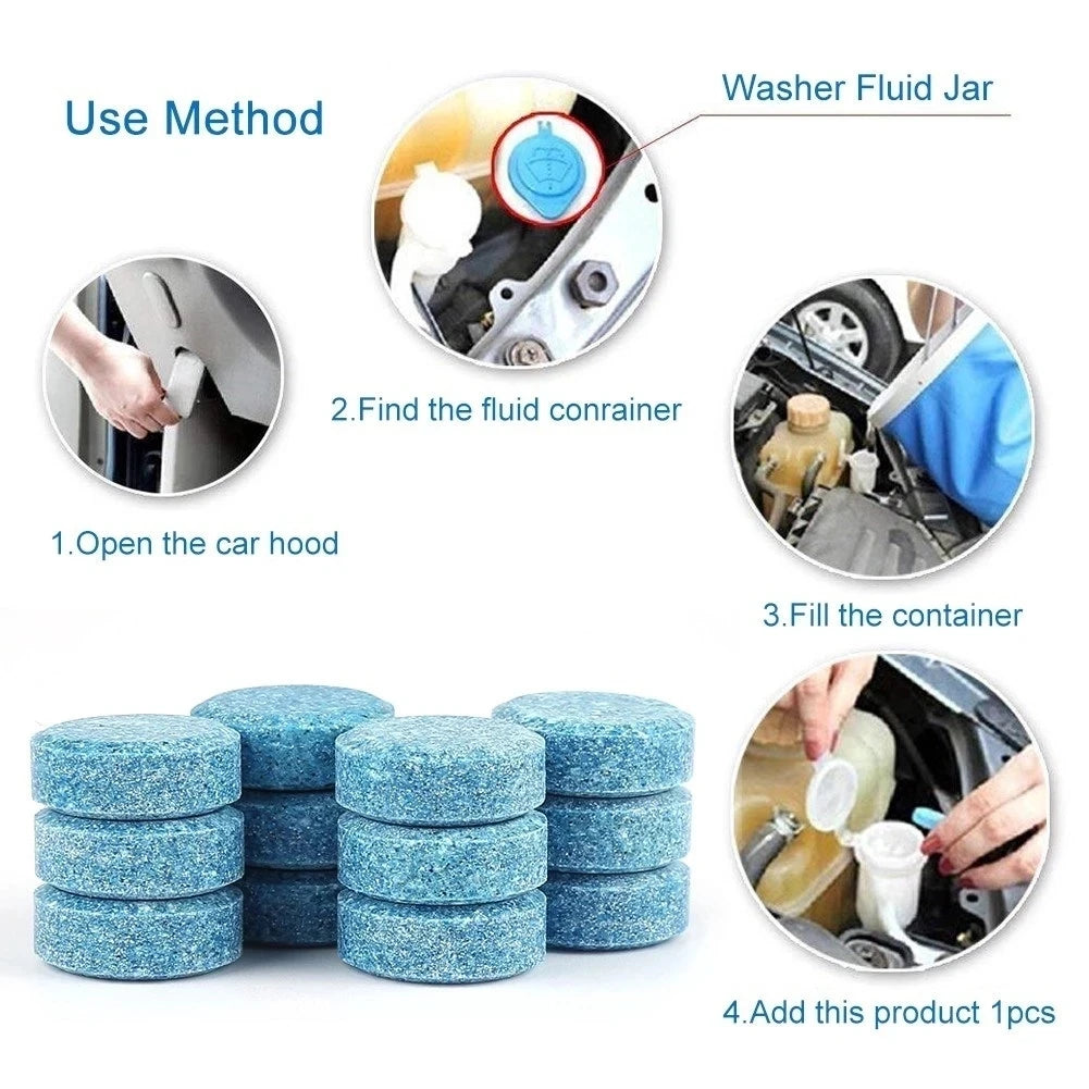 Car Windshield Cleaner Effervescent Tablets