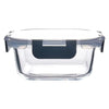 Clear Glass Food Storage Containers with Lids