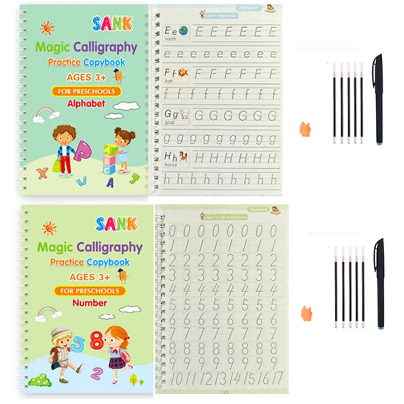 Magic Reusable Handwriting Practice Books for Kids