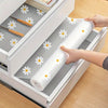 Waterproof Non-Slip Shelf Liner Roll with Daisy Pattern