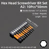 Magnetic Hex Allen Wrench Drill Bit Set (Metric & SAE, 1/4-Inch Shank)