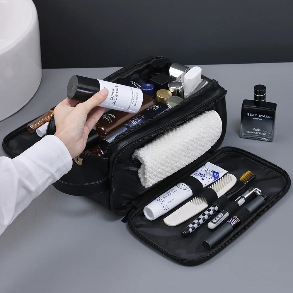 Waterproof Hanging Toiletry Bag with Multiple Compartments