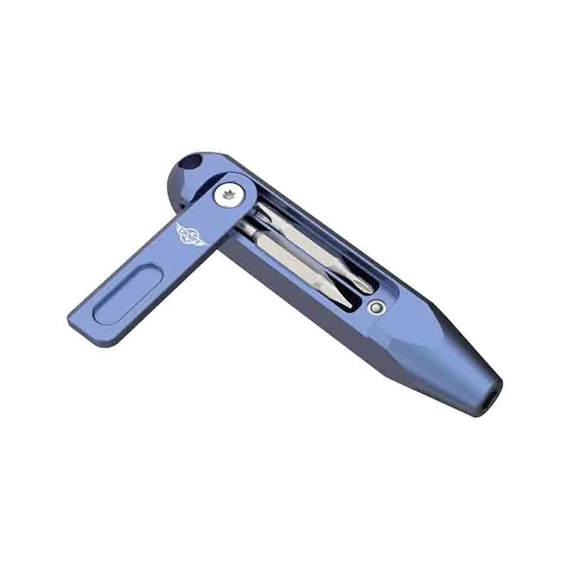 Titanium Alloy Mini Screwdriver with Magnetic Double-Ended Bits
