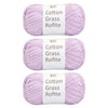 Natural Cotton Raffia Yarn – 3 Ball Set for Crochet, Knitting & Crafting